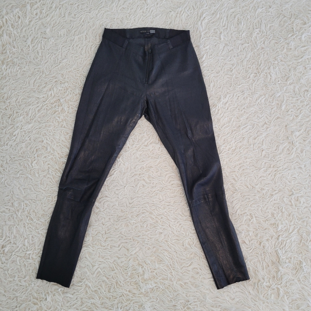 Alice + Olivia Leather Leggings - Picture 5 of 16
